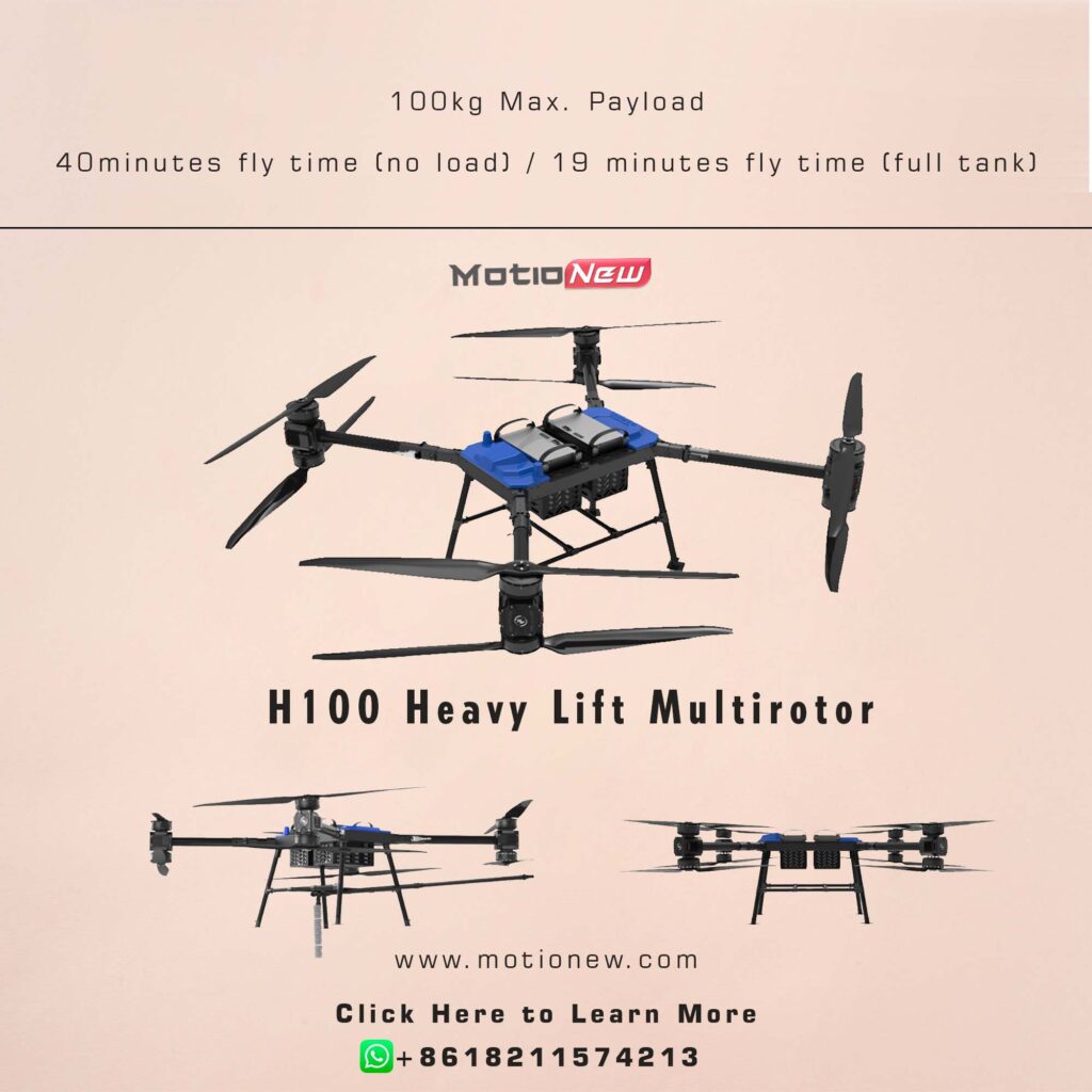 H100 quadcopter, heavy payload drone