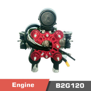 B2G120 Gasoline Engine, 2 Cylinder, 2 Stroke, 120cc Engine, 10.6HP power