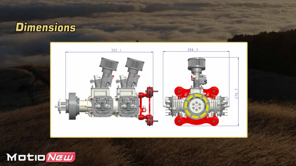 B4g240 gasoline engine dimensions
