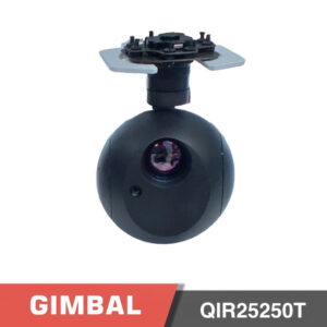 Gimbal Camera QIR25250T | 10x Optical Zoom Cooled MWIR IR Thermal | 8mm Prime lens EO Sensor