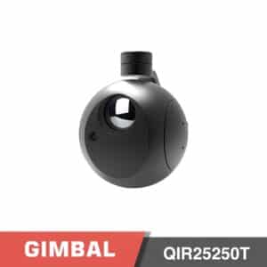 Gimbal Camera QIR25250T | 10x Optical Zoom Cooled MWIR IR Thermal | 8mm Prime lens EO Sensor