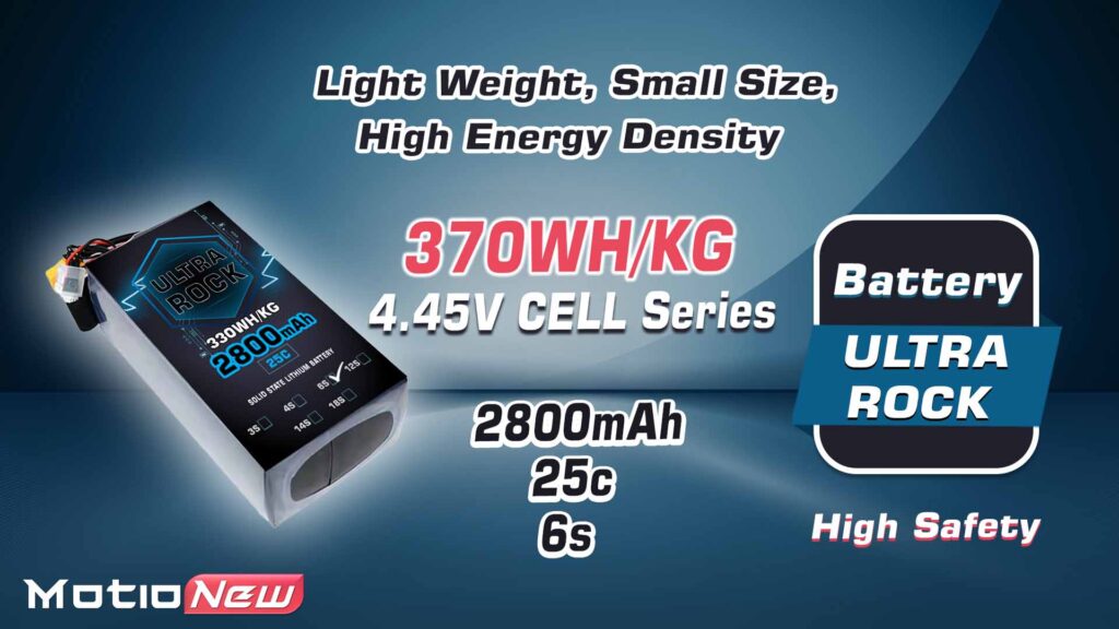 Semi solid-state battery | model ultra rock ultra hv battery 6s 2800mah 330wh/kg energy density 25c discharge rate