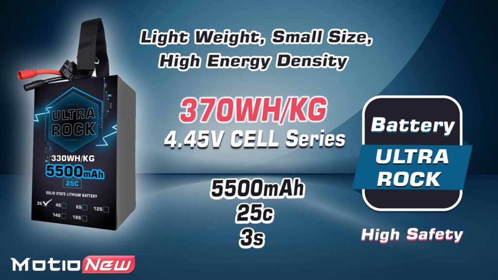 Semi solid-state battery | model ultra rock ultra hv battery 3s 5500mah 330wh/kg energy density 25c discharge rate