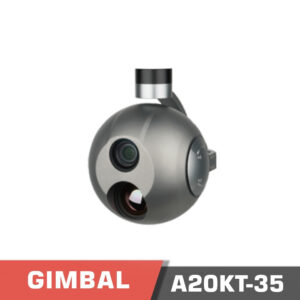 Gimbal camera | model a20kt-35 | 4k eo dual sensors with 20x zoom | 35mm themral with 30hz refresh rate