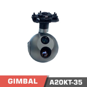Gimbal camera | model a20kt-35 | 4k eo dual sensors with 20x zoom | 35mm themral with 30hz refresh rate