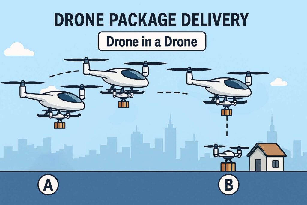 Delivery dron in drone 1 - drone package delivery - motionew - 1