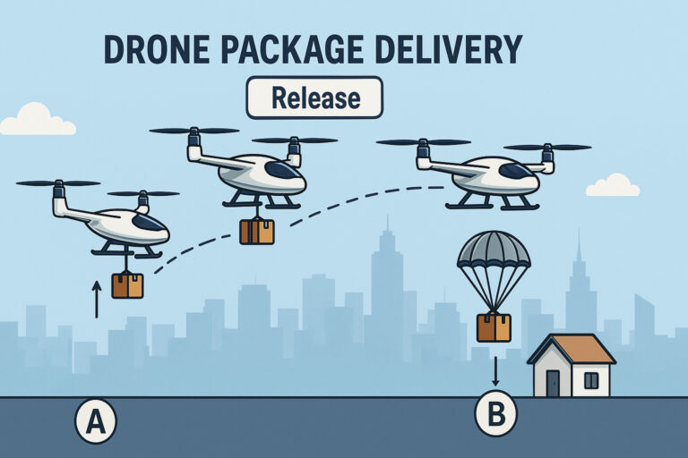 Top 5 methods of drone package delivery (explained with infographics)