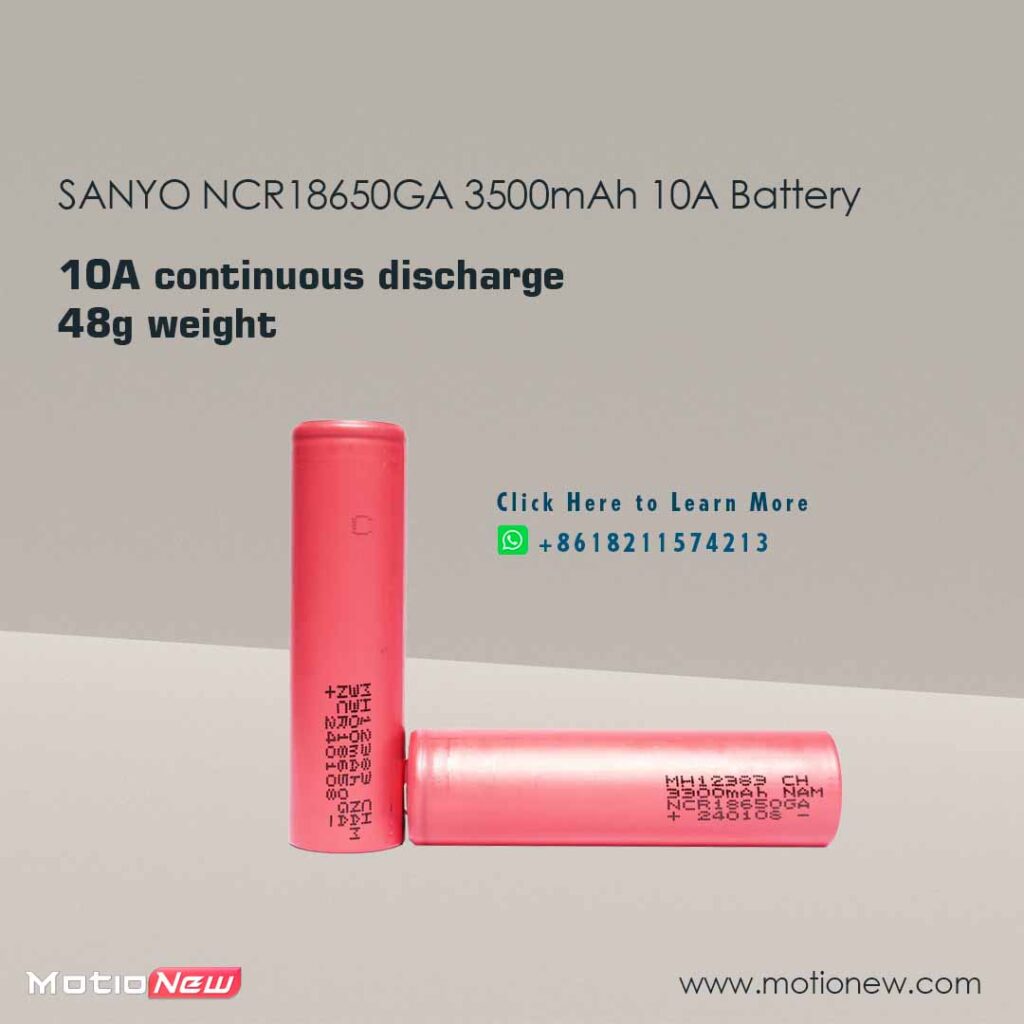 Sanyo ncr18650ga 3500mah 10a battery