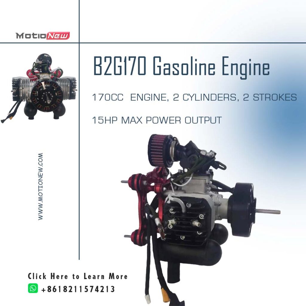 B2g170 gasoline engine, 2 cylinder, 2 stroke, 170cc engine, 14. 5hp power