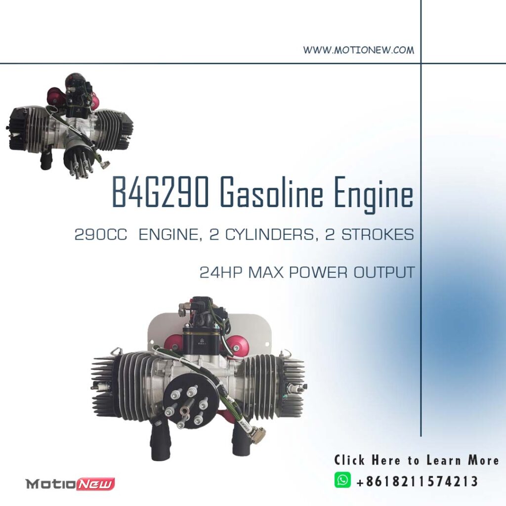 B2g290 gasoline engine, 2 cylinder, 2 stroke, 290cc engine, 24hp power