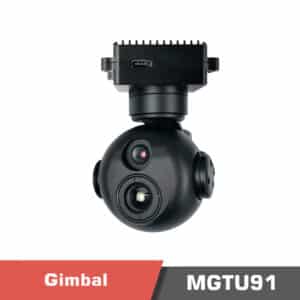 MGTU91 Small Gimbal Camera with 1080P Fixed Focus + 640×512 Thermal Imaging