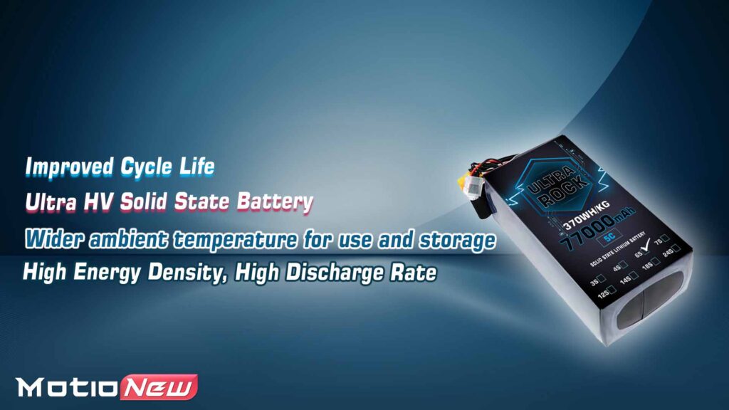 77000 6s. 3 - ultra hv battery 6s 77000mah 370wh/kg energy density 5c discharge rate - motionew - 4
