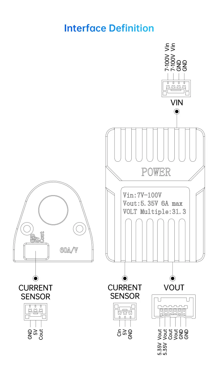 Hall sensor power module. 5 - siyi hall-sensor - motionew - 4