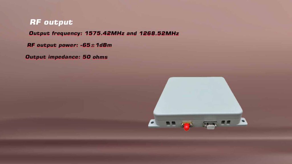 Dual frequency rf output antenna