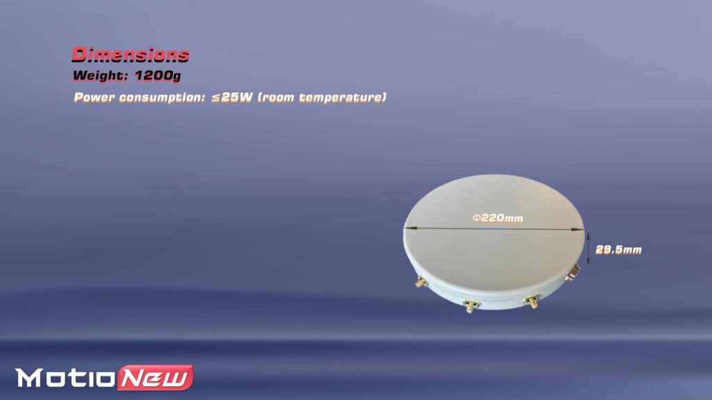 Round antenna weight 1200 g