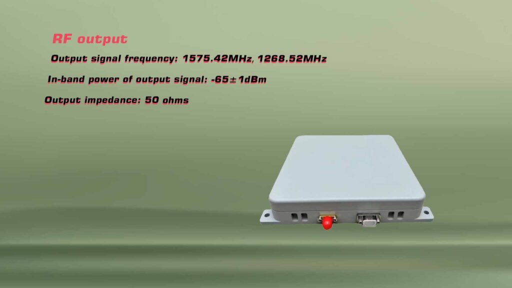Rf output signal specification antenna