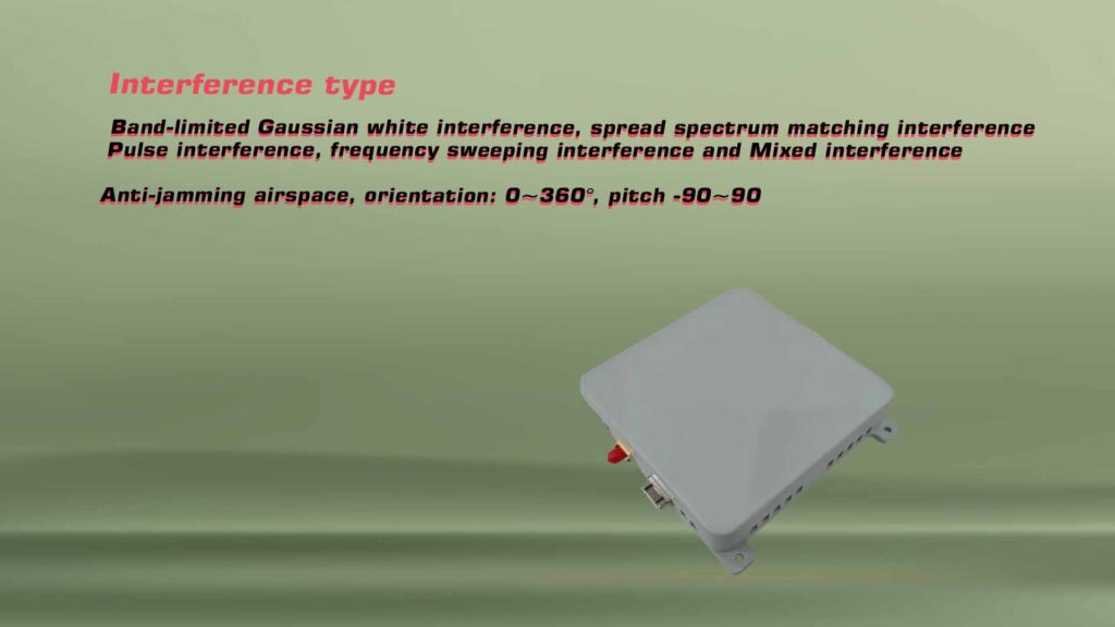 Supports multiple interference suppression types