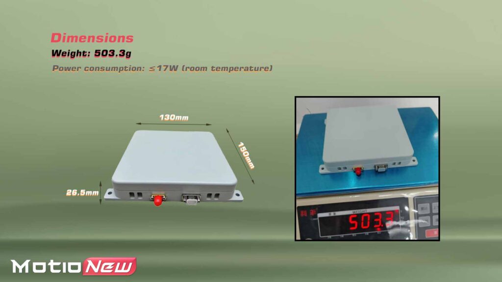 Device dimensions weight five hundred grams