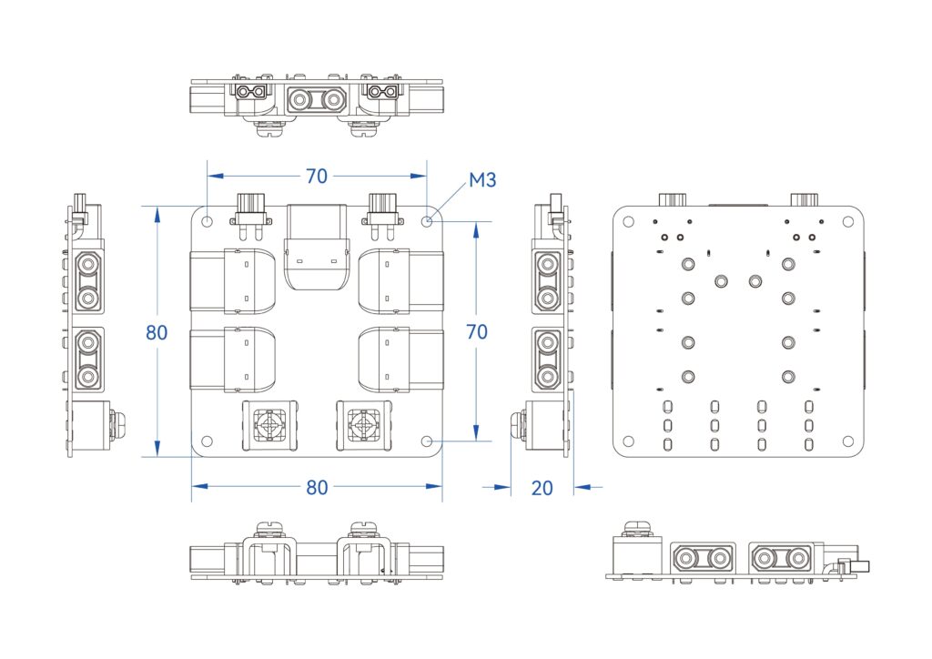 Pdb xt90pw f - holybro power distribution board (pdb) 300a - side entry - motionew - 1