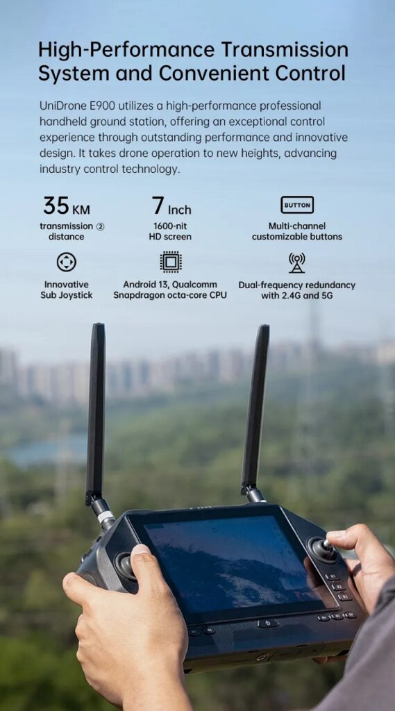 Unidrone e900 handheld gcs controller