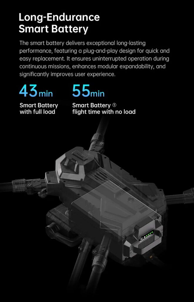Unidrone e900 smart battery endurance