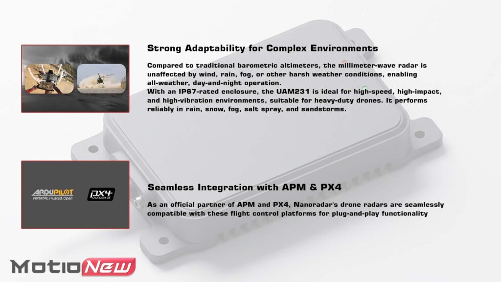 Uav radar harsh environments