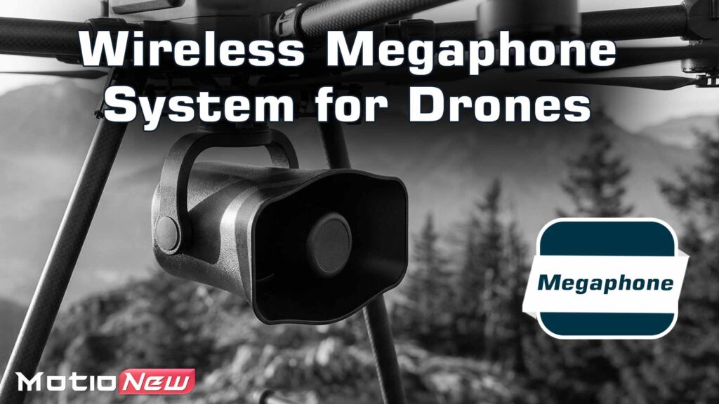 Wireless megaphone system for drones model wm21
