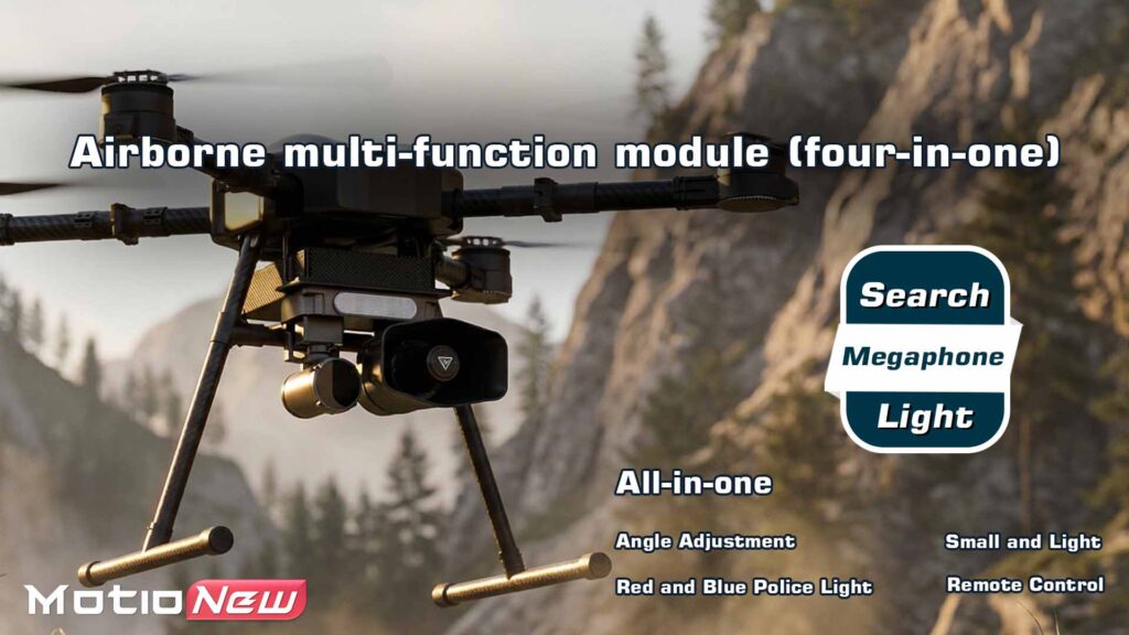 Wireless megaphone light - model mnwm01 airborne multi-function module