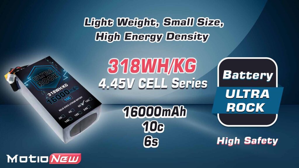 16000 6s. 1 - ultra hv battery 6s 16000mah 318wh/kg energy density 10c discharge rate - motionew - 1
